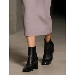 Gianni Barbato archive rare Python Leather black ankle boots shoes Size: EU 39.5